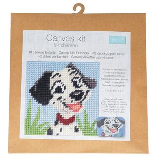 Canvaspakket voor beginners 17x17cm - Dalmatiër