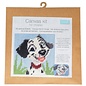 Canvaspakket voor beginners 17x17cm - Dalmatiër