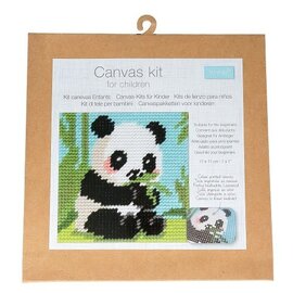 Borduurpakket voor kinderen: grote steken: 17x17 cm