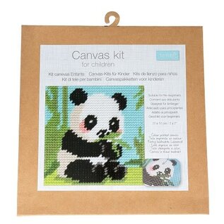 Borduurpakket voor kinderen: grote steken: 17x17 cm