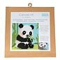 Borduurpakket voor kinderen: grote steken: 17x17 cm