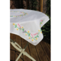 Borduurpakket voor tafelkleed - Daisy Chain - 80 x 80 cm -
