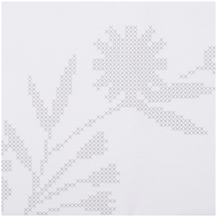Borduurpakket voor een tafelkleed met kruissteek - Madeliefjes - 80 x 80 cm -