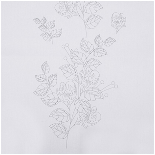 Borduurpakket voor tafelloper - Bloemen en bessen - 40 x 100 cm -