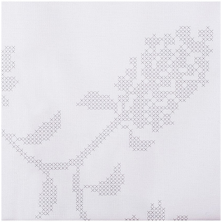 Borduurpakket voor een tafelkleed met kruissteek - Hortensia - 80 x 80 cm -