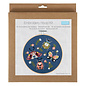 Borduurpakket met houten borduurring: 15 cm diameter: mini-dieren