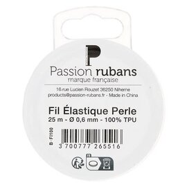 Elastisch draad ; transparant; 0,6 mm - 25m