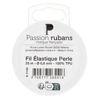 Elastisch draad ; transparant; 0,6 mm - 25m