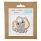 kruissteekpakket: Mini: Olifant - 12x12cm