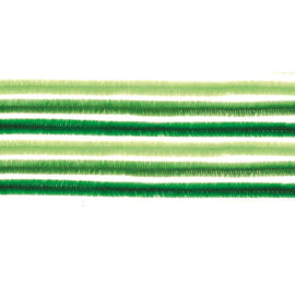 Pijpenragers-chenilledraad groen tinten 50cm, 10st