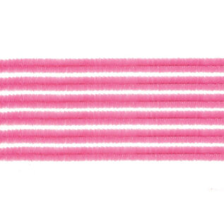 Pijpenragers-chenilledraad rose 50cm, 10st