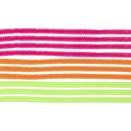 Pijpenragers-chenilledraad Neon tinten 50cm, 10st