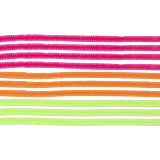 Pijpenragers-chenilledraad Neon tinten 50cm, 10st