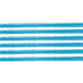 Pijpenragers - chenille draad, Lichtblauwe  50 cm, 10 stuks