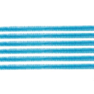 Pijpenragers - chenille draad, Lichtblauwe  50 cm, 10 stuks
