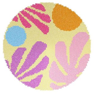 Orchidea 4259 Voorbedrukt latch hook kleedpakket Bladeren 50x50cm
