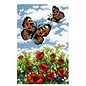 Orchidea - Smyrna - Latch hook kleedpakket Weide met vlinders 50x74,5cm