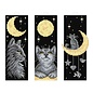 Boekenlegger Katten bij nacht 6,5x19cm