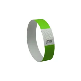 Polsbandjes neon groen 256x19mm 500 stuks
