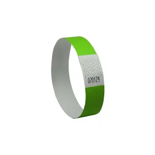 Evenementenbandjes - Polsbandjes neon groen 256x19mm 500 stuks