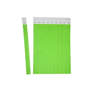Evenementenbandjes - Polsbandjes neon groen 256x19mm 500 stuks
