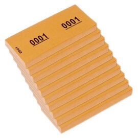 Tickets - Nummerblok 42x105mm 70gr 1-1000 oranje