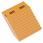 Nummerblok Kangaro 42x105mm 70gr 1-1000 oranje