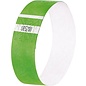 Evenementenbandjes - Polsbandjes sigel super soft 255x25mm neongroen 12 st., incl. etiketten