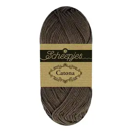 Scheepjes Catona 111 Cocoa Bean bad 1