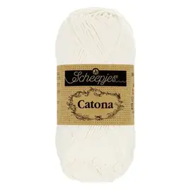 Scheepjes Catona 105 Bridal White bad 116