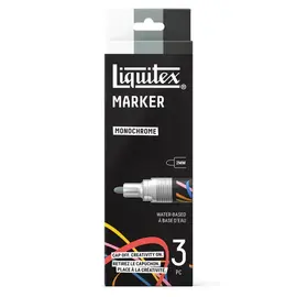 Liquitex Set Markers Monochrome 2mm