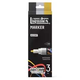 Liquitex Set 3 Markers Accent 2mm