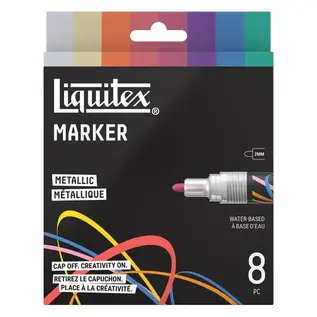 Liquitex Set 8 Markers Metallic 2mm