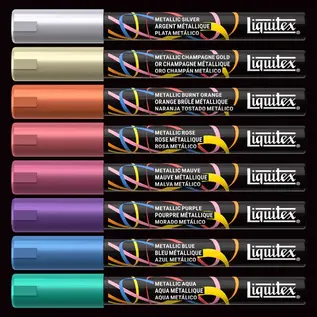 Liquitex Set 8 Markers Metallic 2mm