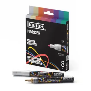 Liquitex Set 8 Markers Metallic 2mm