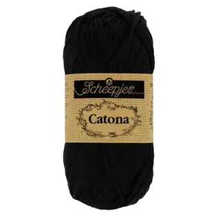 Scheepjes Catona 110 Jet Black bad 114