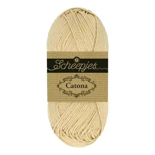 Scheepjes Catona  078 Chai Latte bad 1
