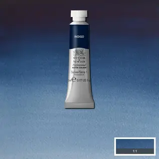 Winsor & Newton Professional Watercolour - aquarelverf - tube 5ml indigo 322 - serie 1 -