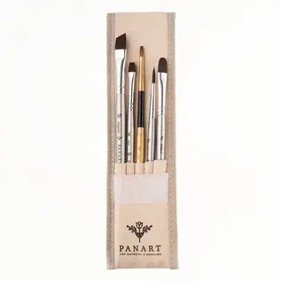 Pan Art Penselenset met hoes synthetisch - multi -