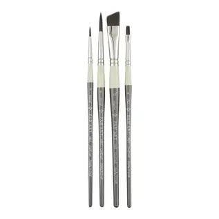 Pan Art Penselenset synthetisch nr.01-06 - multi - 4st