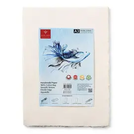 Pan Art Deckle-edge papier egaal 30x42cm aquarel - 10p -