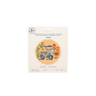 3 borduurpakketten – De blauwe Vespa