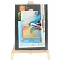 Pan Art Tafelezel en canvas 12x17cm combi-set zwart