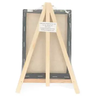 Pan Art Tafelezel en canvas 12x17cm combi-set zwart