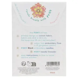 Pony Easy stitch borduurkit Floral