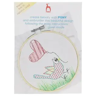 Pony Easy stitch borduurkit Bird & Balloon