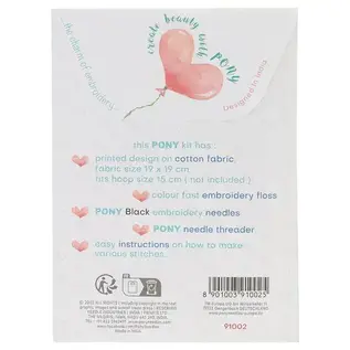 Pony Easy stitch borduurkit Bird & Balloon