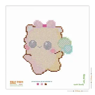 Pony Only Mini Kruissteekkit Kawaii bear