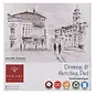 Pan Art Schets- en tekenblok 20x20cm - 20p -