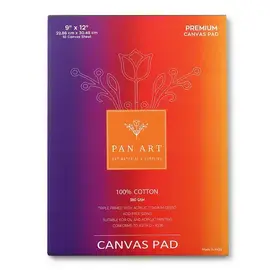 Pan Art Premium Canvas verfblok 22x30cm - 10p -